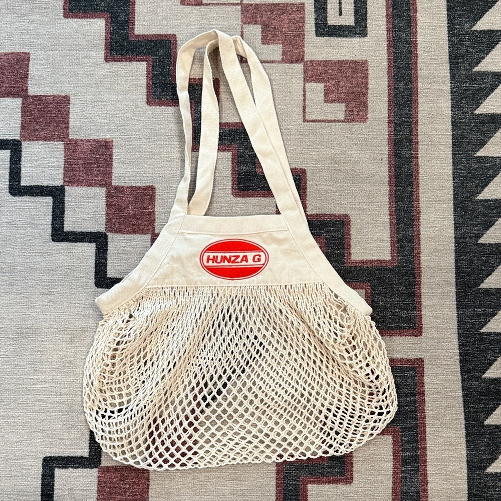 Hunza G netted beach bag NWT